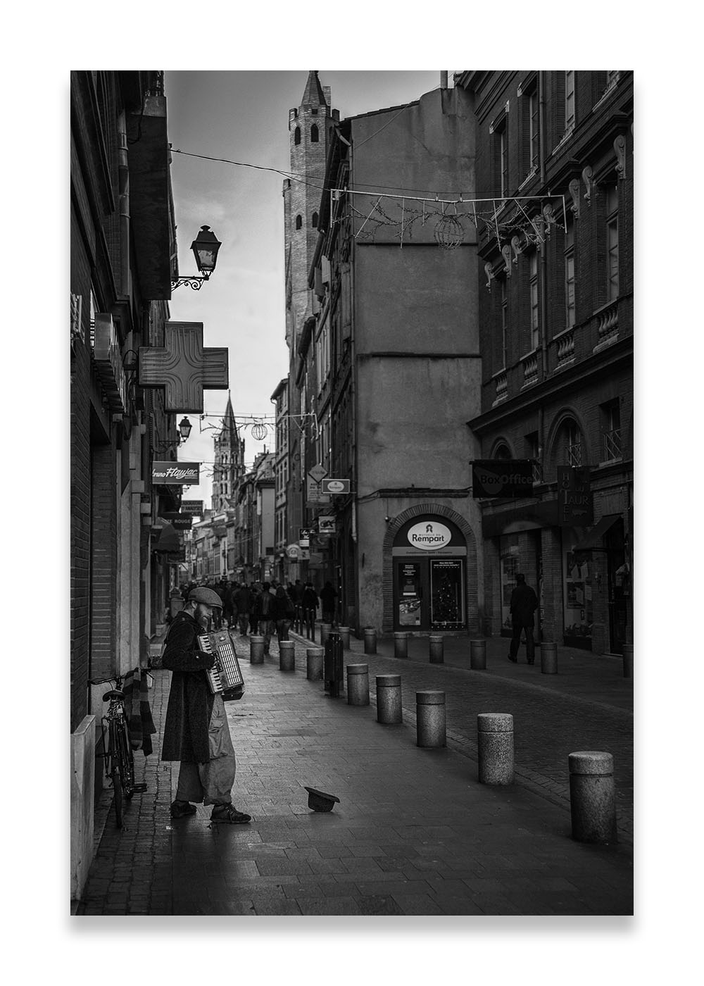 accordéoniste a Toulouse dans la rue